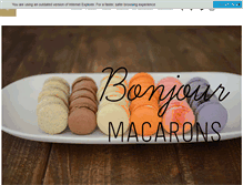 Tablet Screenshot of bonjourmacarons.com